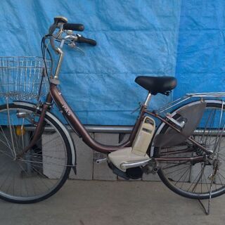 電動アシスト自転車 ヤマハ PAS 26インチ 3速 LEDライト付　ブラウン