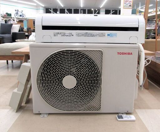 札幌市/ 東芝/TOSHIBA ルームエアコン Vシリーズ RAS-2858V(W) 冷房 8-12畳/暖房 8-10畳 19年製 冷暖房 通電確認済