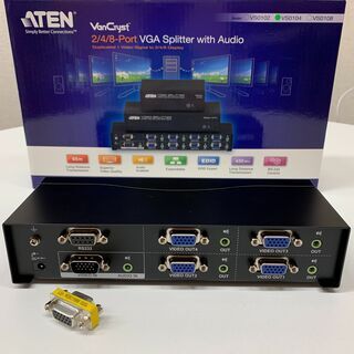 ATEN 4ポート VGA・オーディオ分配器 VS0104