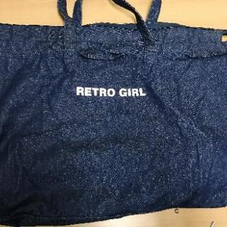 retro girl トートバッグ