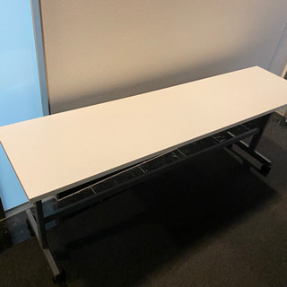 折り畳み 会議机 オフィス テーブル キャスター付き 1800×450