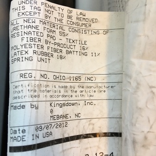 クイーンサイズベッド　キングスダウン