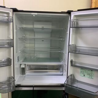 ☆Panasonic☆6D冷蔵庫 NR-F552XPV 2017年 ガラストップ 自動製氷 