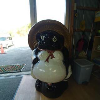 家具 (予約になりました)タヌキ 信楽焼 でかいです。