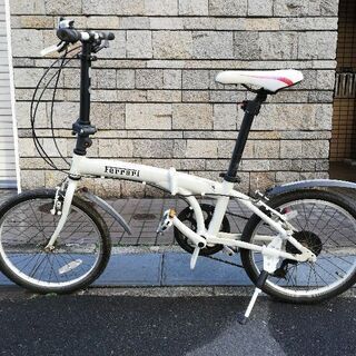 Ferrari（フェラーリ） 折り畳み自転車 20インチ FD-D 207 ホワイト
