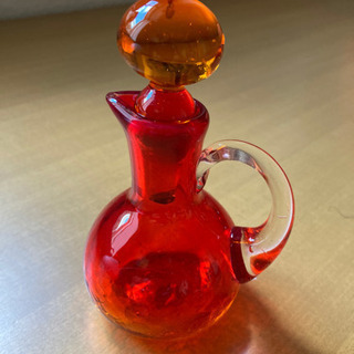 【ネット決済】琉球ガラス　赤　小瓶