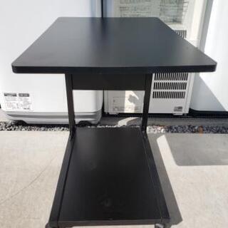サイドボード サイドテーブル ブラック 高さ調整可能