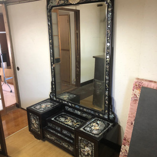 【2月中限定】韓国　螺鈿細工の鏡台