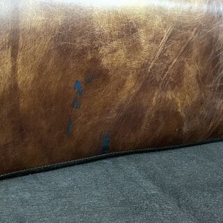 【 値下げ!! 】　 (Y)北大前! 札幌 引取 HALO/ハロ アスプルンド BALMORAL/バルモラル 2P SOFA 2人掛けソファ ブラウン 牛革 本革レザー ヴィンテージ加工 英国スタイル 