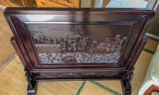 2月中限定】木製 衝立 木彫 アンティーク | qsfirst.sg