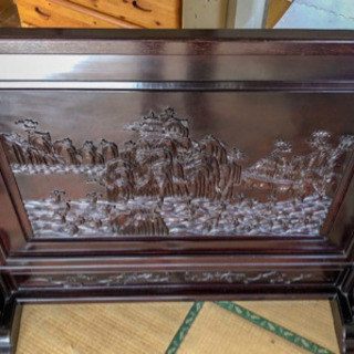 2月中限定】木製 衝立 木彫 アンティーク | amidomil.com.br