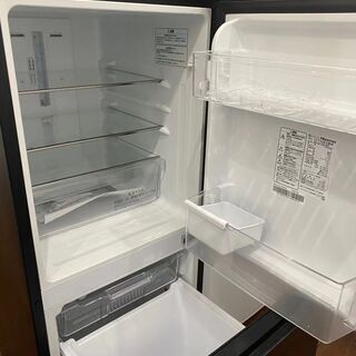 17年ハイセンス美品強化ガラス2ドア冷蔵庫