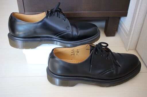 【引取歓迎】ドクターマーチン 3ホールシューズ ブラック Dr.Martens　EU39（24.5cm）冠婚葬祭でもOK