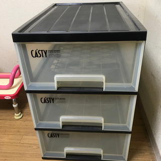 3連収納ボックス　カラーボックス　プラスチック
