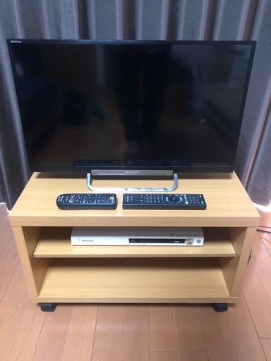 液晶テレビ・ブルーレイプレイヤー・テレビボード セット