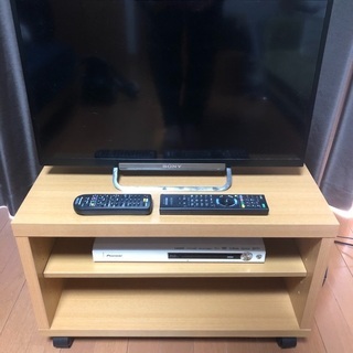 液晶テレビ・ブルーレイプレイヤー・テレビボード セット