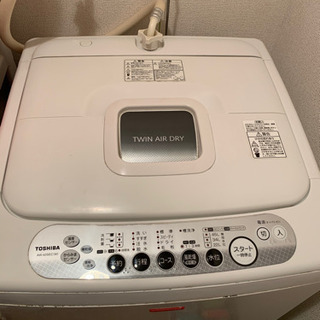 【ネット決済】TOSHIBA 洗濯機　0円　動作正常　一部破損あり