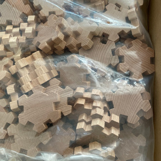 【ネット決済・配送可】木製ブロック、新品