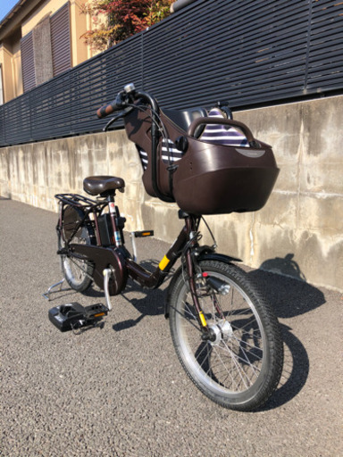 パナソニックギュット⭐️12AH！子供乗せ電動アシスト自転車Y2488