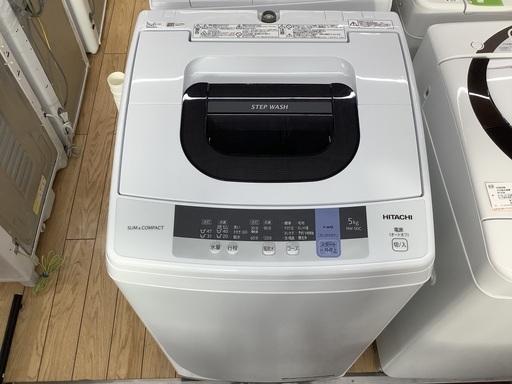 1年動作保証付！HITACHI(ヒタチ) 5.0kg洗濯機【トレファク野田】