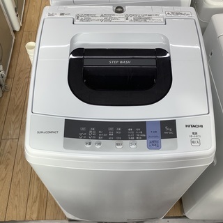 HITACHI（ヒタチ）全自動洗濯機5.0kg（122)【トレファク野田】 1年動作保証付！HITACHI(ヒタチ) 5.0kg洗濯機【トレファク野田】