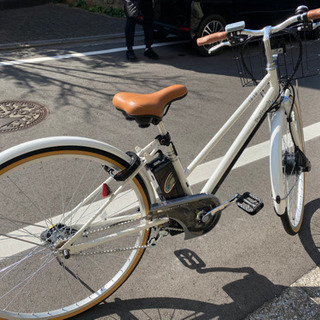 新品未使用　電動自転車　27インチ　ホワイト　PELTECH TDA-704L