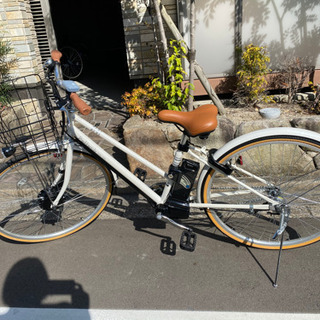 新品未使用　電動自転車　27インチ　ホワイト　PELTECH TDA-704L