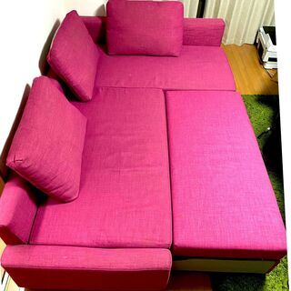 【ネット決済】IKEA　ソファベッド　ダブルベッド　FRIHET...