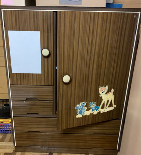 終了 あげます 昭和レトロ バンビちゃんのタンス他 あずきプリン太郎 能登川の家具の中古あげます 譲ります ジモティーで不用品の処分