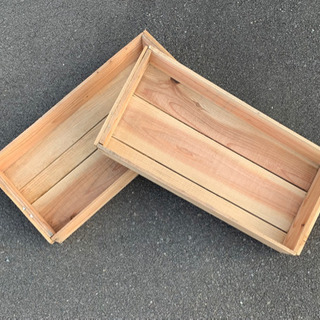 【取り引き終了】木箱　2個　DIYにいかがですか？