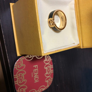 FENDI指輪 ブラウンブラック