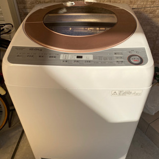 洗濯たて型洗濯乾燥機　SHARP 2018年製　ＥＳ-GV10B...