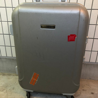【受け渡し決定】無料　スーツケース　0円　シルバー　TSAロック