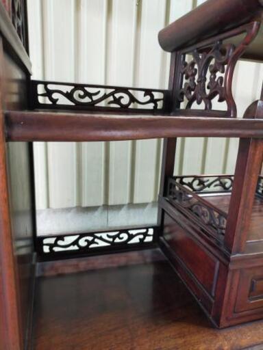 唐木】 茶棚 飾り棚 中国最高級