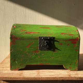 10 木製ボックス　ショーケース　木箱　チーク材　GR