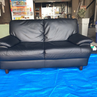 NITORI ニトリ ソファ 2人掛け 2P 応接セット 黒色 ブラック | www