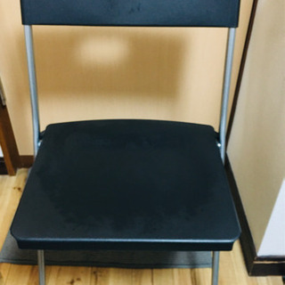 IKEA(イケア) 椅子　スツール　ブラック　折り畳み