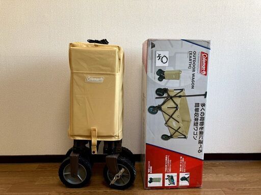 Coleman キャリーカート ベージュ その他 【決まりました】アウトドア キャリー ワゴン ベージュ Coleman