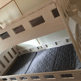 最終お値下げ！子供用二段ベット　ホワイト