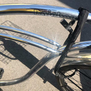 ビーチクルーザー　レインボー　自転車
