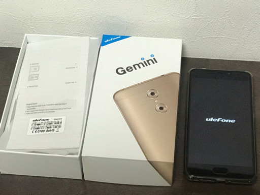 Ulefone Gemini ・Androidスマホ外箱カバー保護シール付