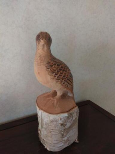 木彫りの雷鳥