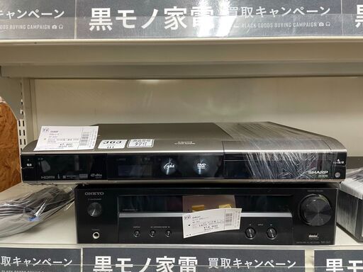 シャープ　DVDレコーダー　DV-AC82　2010年製　リモコン付　２５０GB