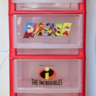 収納ケース6段(3段x2にもできます)The Incredibles