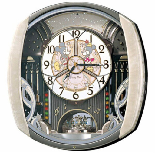 【未使用】ディズニー　大型　壁時計　ディズニータイム　セイコー　SEIKO
