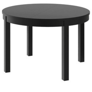 IKEA ダイニングテーブル　黒　伸縮