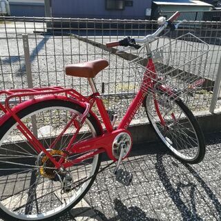 24インチ自転車（赤）