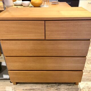 購入 中古 無印良品 タモ材 レールチェスト 購入 中古 無印良品 タモ材 レールチェスト