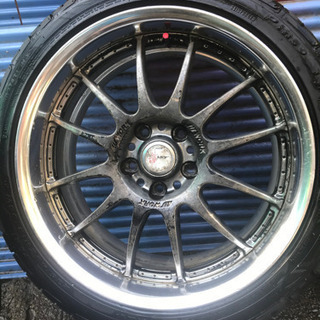 ホイール work xsa戦 18インチ フロント235/40 リア265/40 ワーク 
