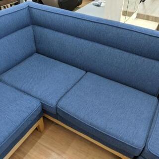🌸ラインのお友達追加で3%OFF🌸新品リビングダイニングソファ＋スツールセット ニトリブルー色 定価・84,184円【机別売】💳自社配送時🌟代引き可💳※現金、クレジット、スマホ決済対応※